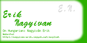 erik nagyivan business card